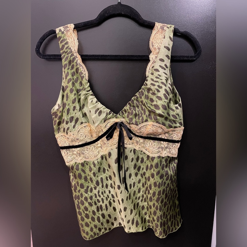 Green Leopard Miss Sixty Women’s Top